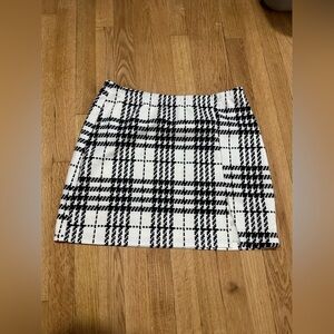 Buffalo check plaid mini skirt